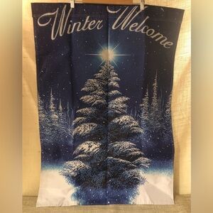 27” X 39” Winter Welcome Holiday Flag Large